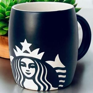 New Starbucks 2017 Large Mermaid Logo White Ceramic Mug 14oz Green Mermaid Logo